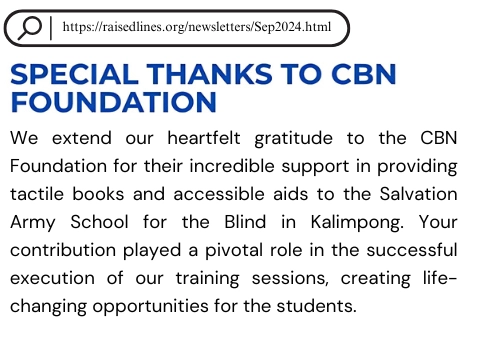 Special Thanks to CBN Foundation